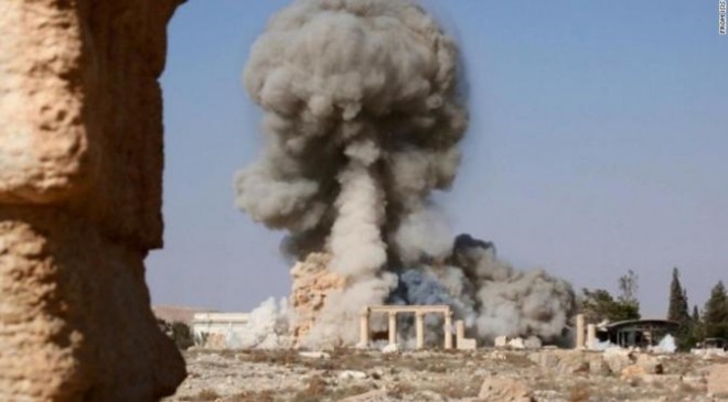 ISIS Pamerkan Foto Penghancuran Palmyra (ISIS/CNN)